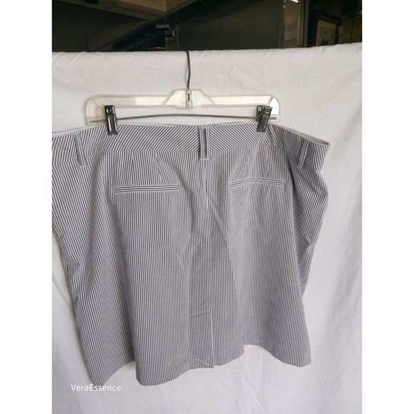 Charter Club Blue Striped Seersucker Skort with Comfort Waist Sz 18W $64.50 - Picture 5 of 8
